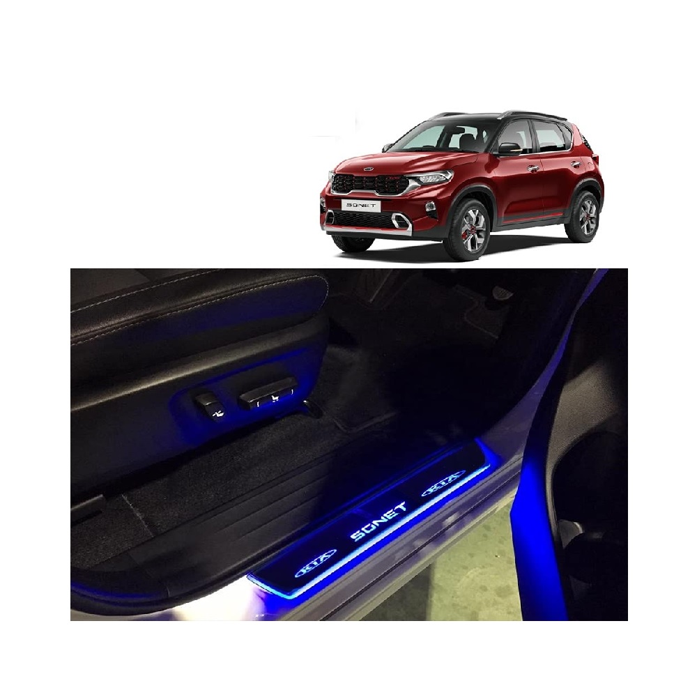 Buy Order Foot Step Led Sill/Scuff Plate With Mirror Finish for KIA